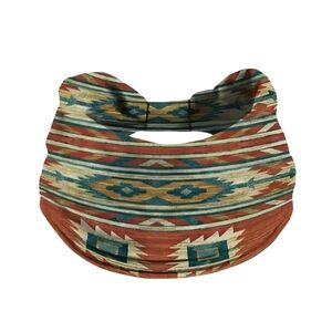 Geo Aztec Boho Headband Women Hairband Boheme Sporty Wide Yoga Band Y2K Retro